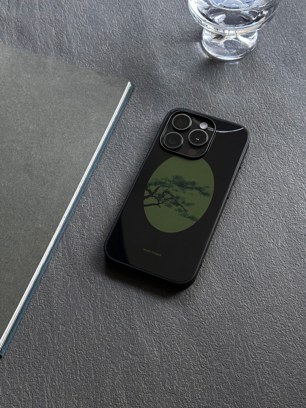 [Chinoiserie]Pine Tree Window Printed Phone Case-NS