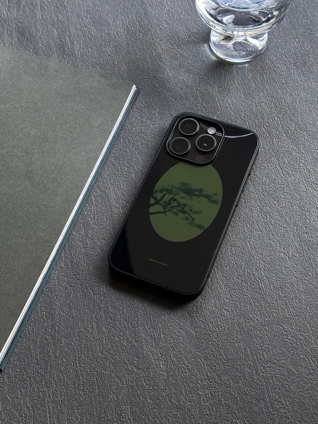 [Chinoiserie]Pine Tree Window Printed Phone Case-NS