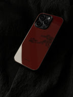 「Chinoiserie」Red Pine Printed Phone Case | iPhone Case | Three Fleas