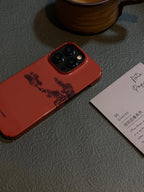 「Chinoiserie」Red Pine Printed Phone Case | iPhone Case | Three Fleas
