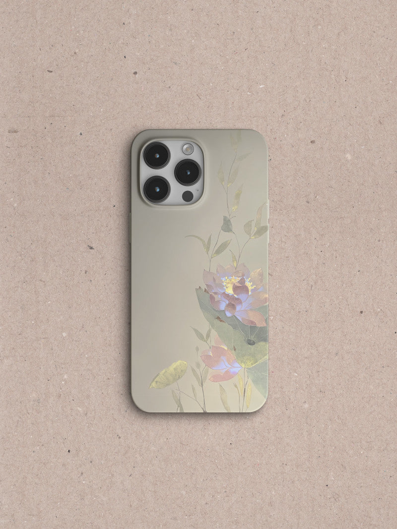 「Chinoiserie」Summer Lotus Printed Phone Case | iPhone Case | Three Fleas