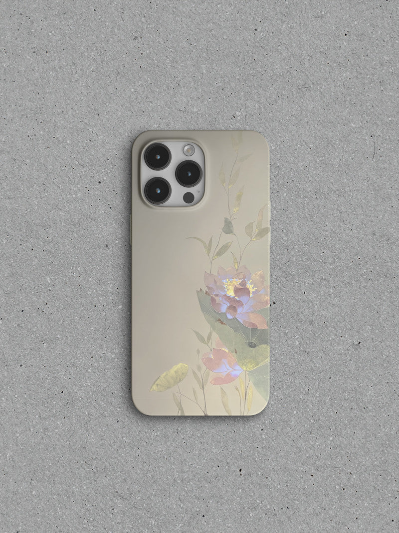 「Chinoiserie」Summer Lotus Printed Phone Case | iPhone Case | Three Fleas