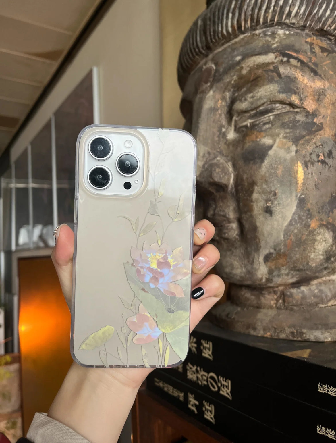 「Chinoiserie」Summer Lotus Printed Phone Case | iPhone Case | Three Fleas