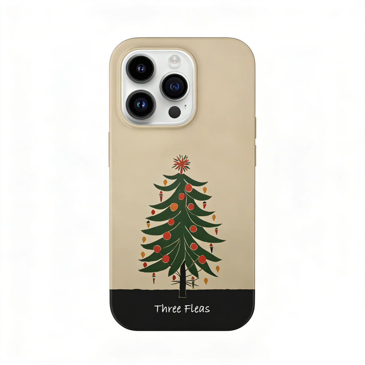 Artistic Christmas Tree Phone Case Double-layer Film Print