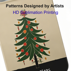 Artistic Christmas Tree Phone Case Double-layer Film Print