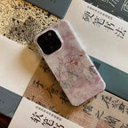 Crane Ripples Pink Dual Layer IMD Case | iPhone Case | Three Fleas