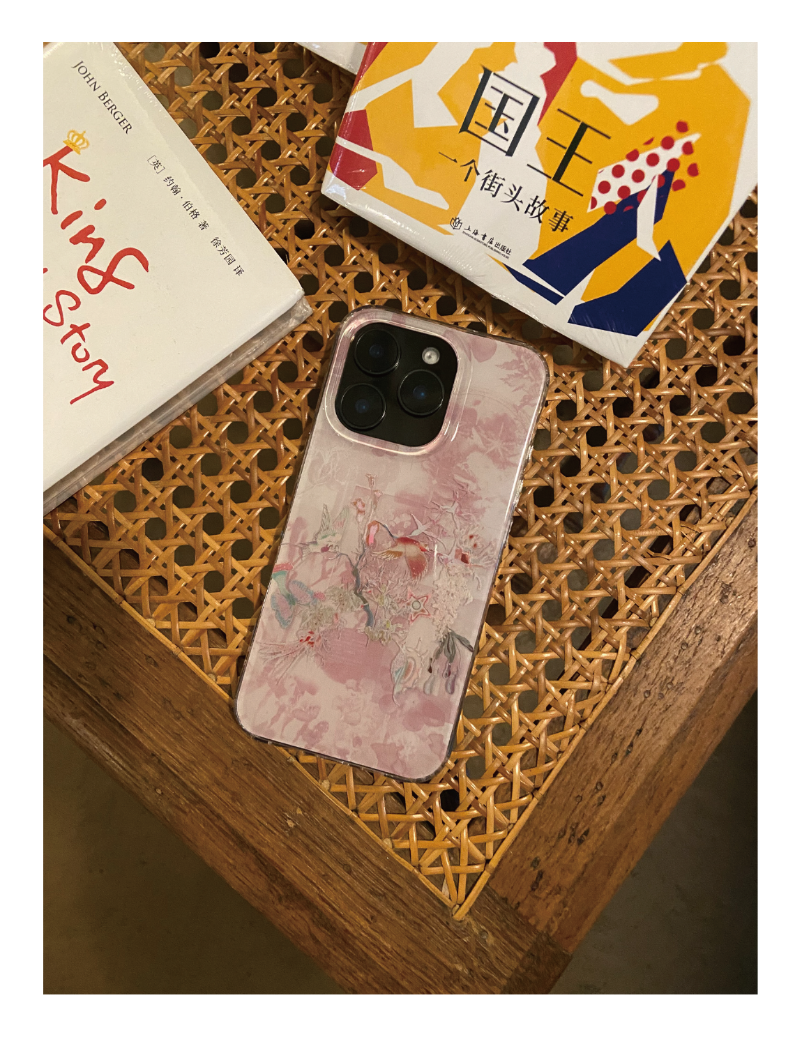 Crane Ripples Pink Dual Layer IMD Case | iPhone Case | Three Fleas