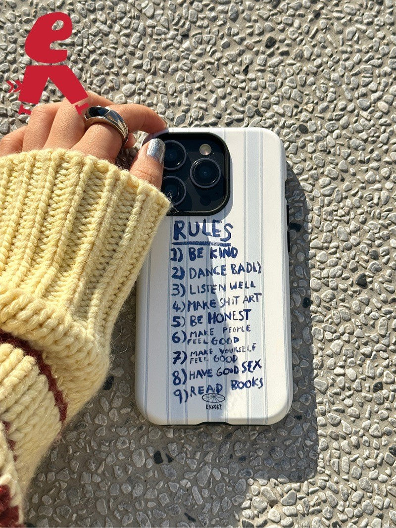 Don't be anxious Double Layer Phone Case | iPhone Case | Three Fleas