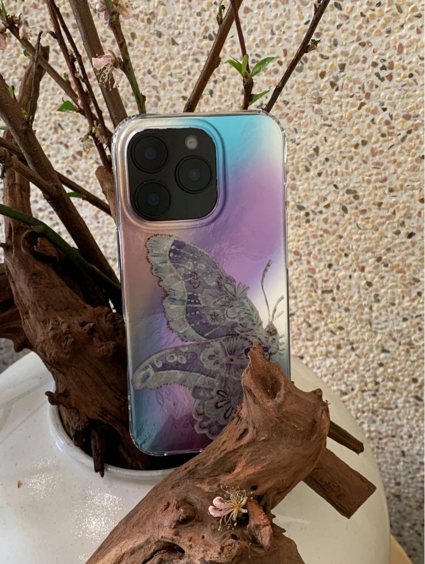 Dreamy Glitter Butterfly Print Phone Case | iPhone Case | Three Fleas
