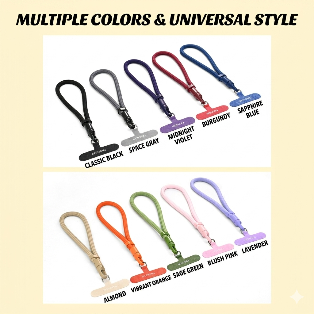 Adjustable Precision-Woven Phone Strap Wrist 2 Pack
