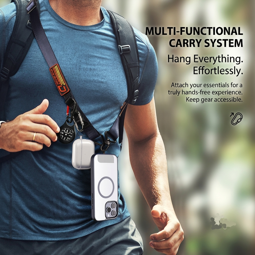 Nylon Crossbody Strap: Multifunctional Outdoor Phone Lanyard