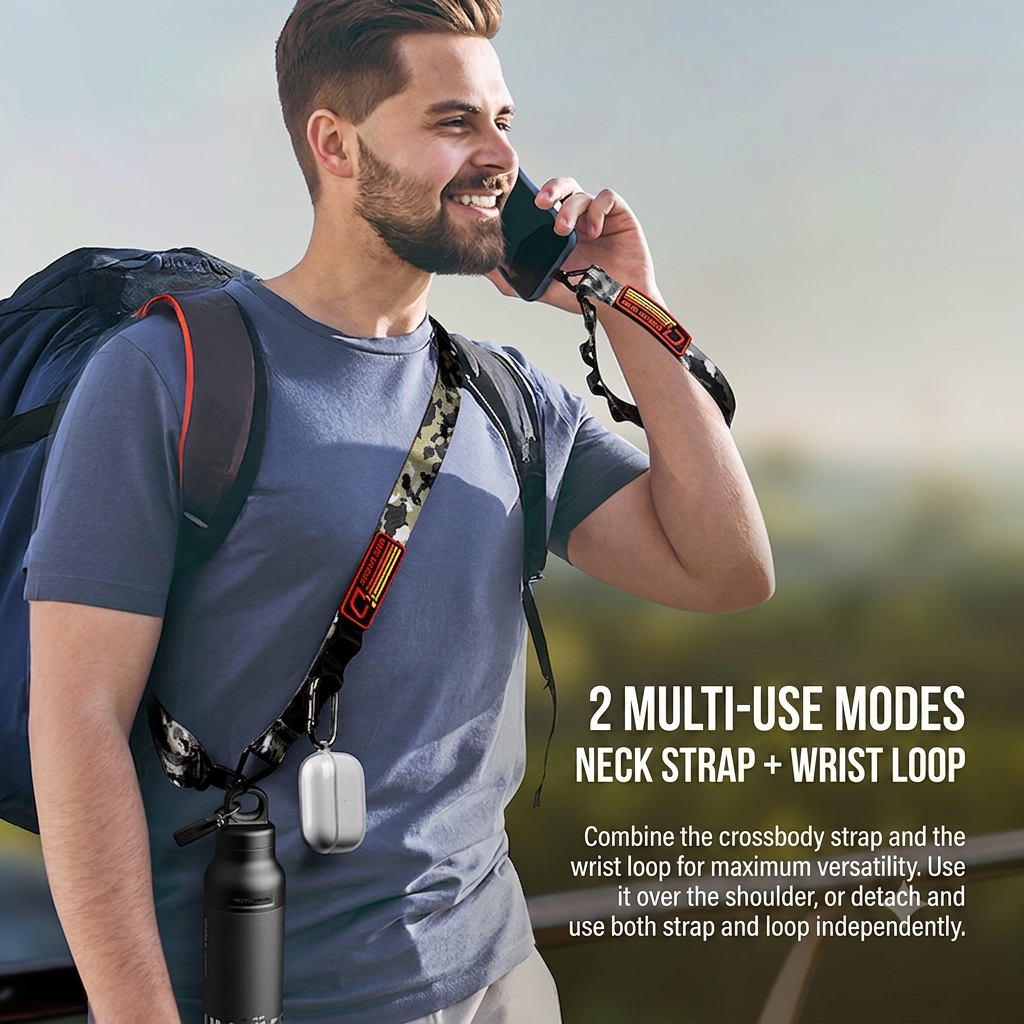 Nylon Crossbody Strap: Multifunctional Outdoor Phone Lanyard