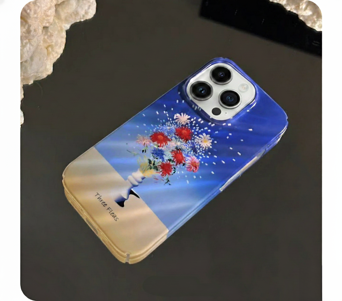 Vibrant Floral Bouquet Phone Case Double-layer Film Print