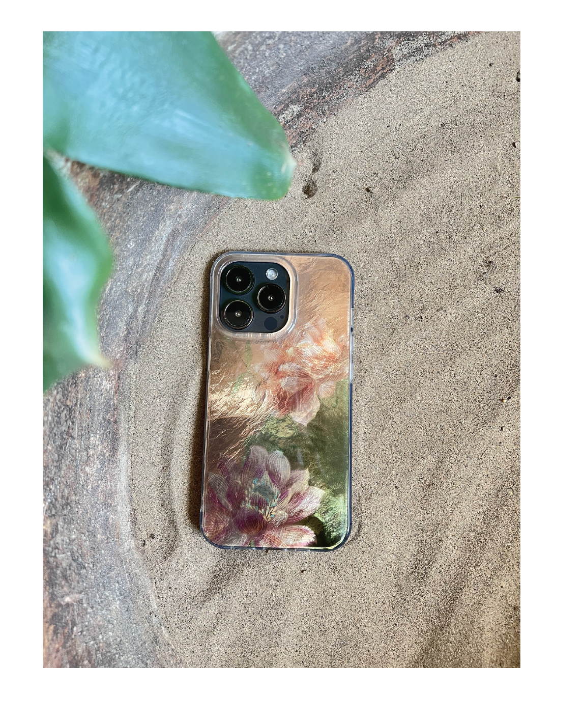 Gilded Lotus IMD Dual-Layer Case | iPhone Case | Three Fleas