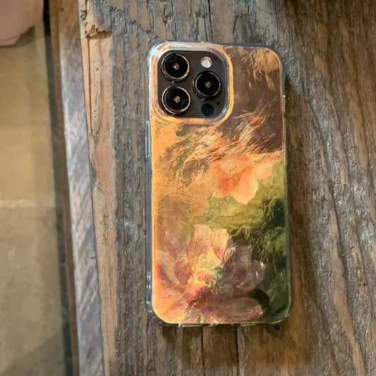 Gilded Lotus IMD Dual-Layer Case | iPhone Case | Three Fleas