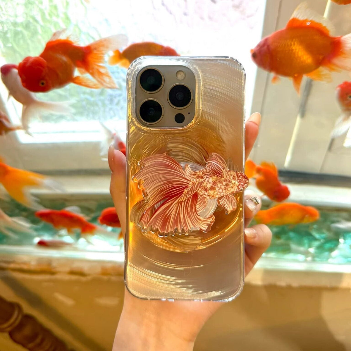 Golden Carp Heritage IMD Dual-Layer Case | iPhone Case | Three Fleas