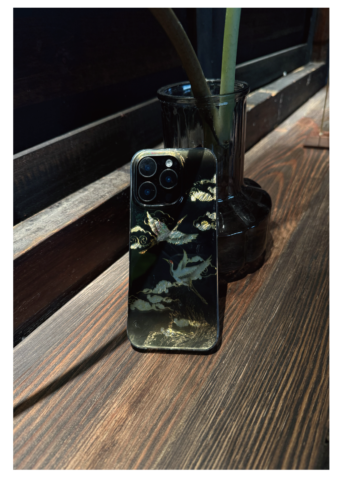 Golden Crane IMD Dual-Layer Case | iPhone Case | Three Fleas