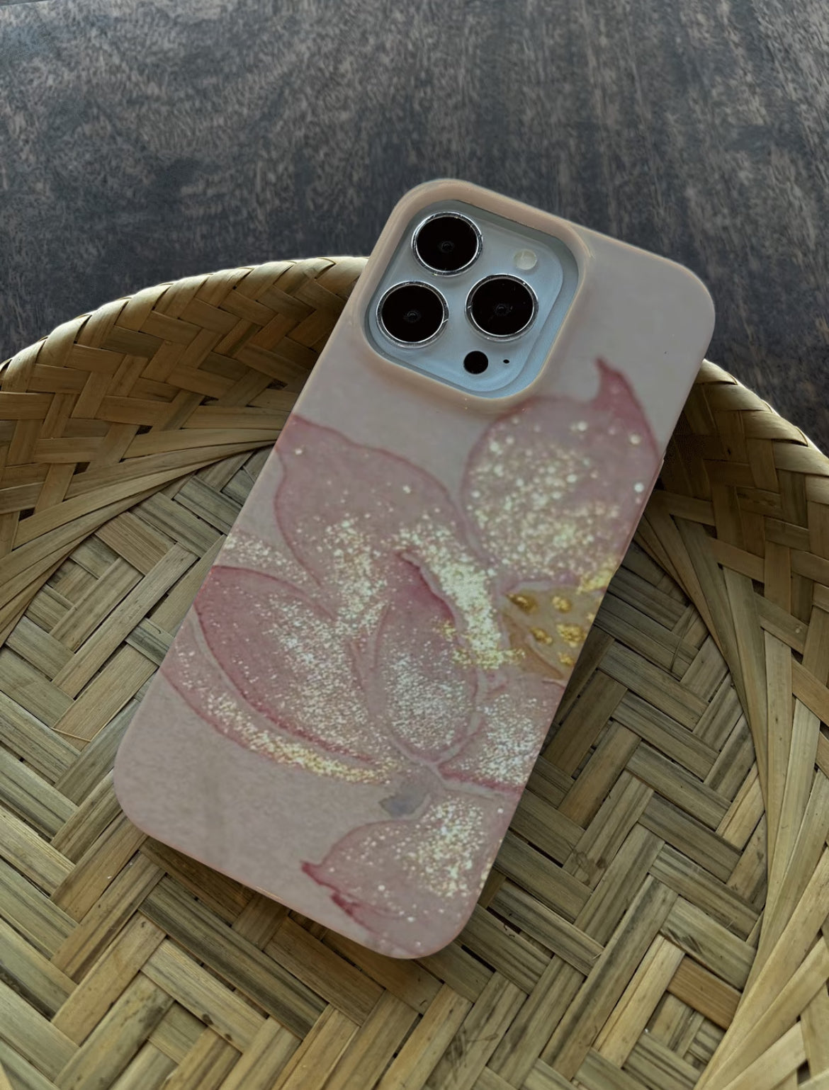 「Chinoiserie」Golden Lotus Bloom Printed Phone Case | iPhone Case | Three Fleas
