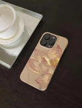 「Chinoiserie」Golden Lotus Bloom Printed Phone Case | iPhone Case | Three Fleas