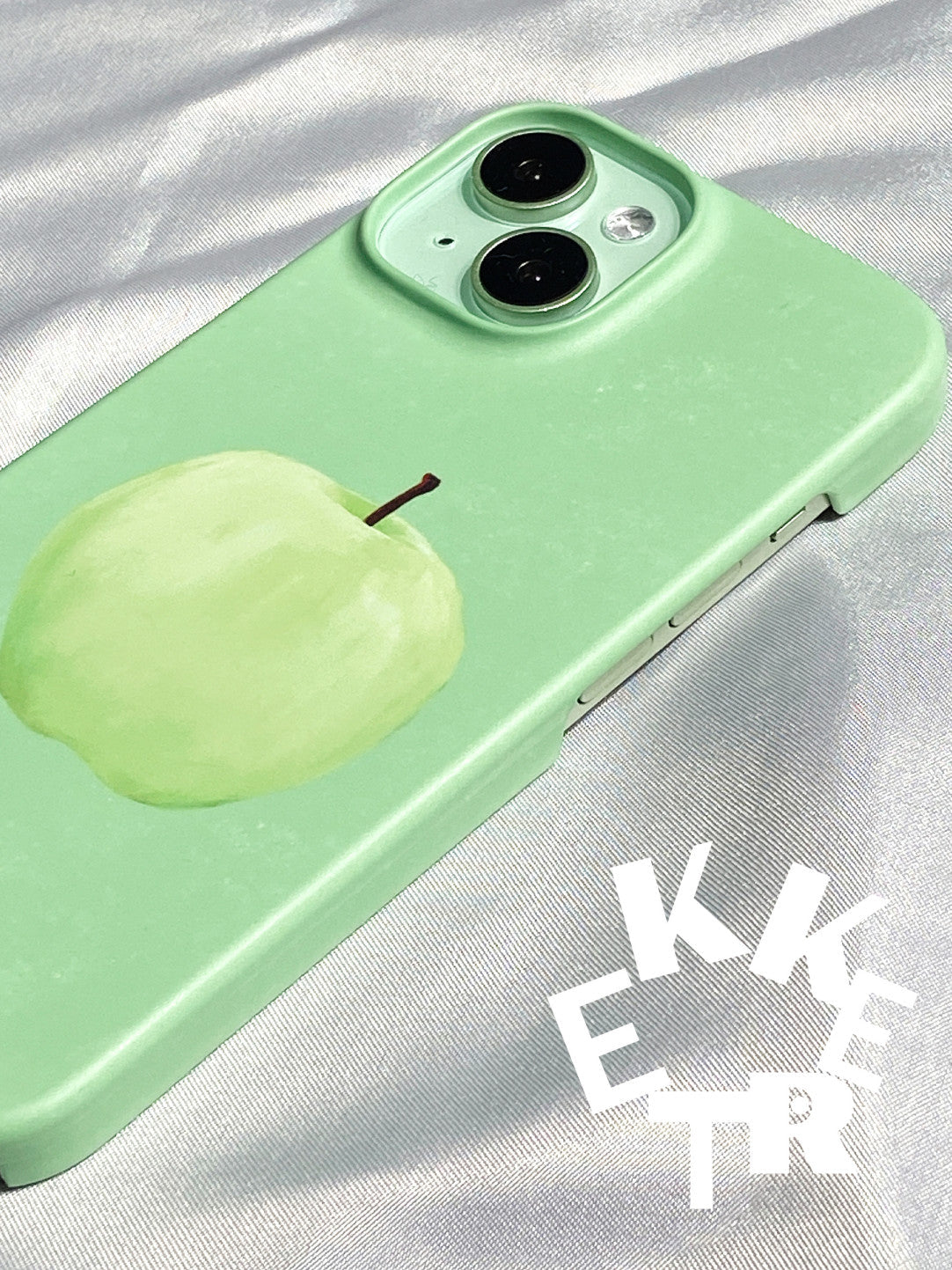 Green Apple Printed Phone Case