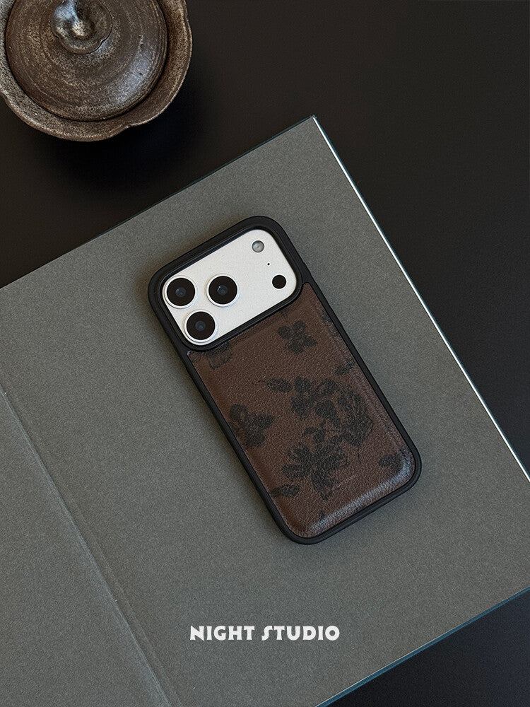 Hibiscus Flower Leather Phone Case-NS042PU