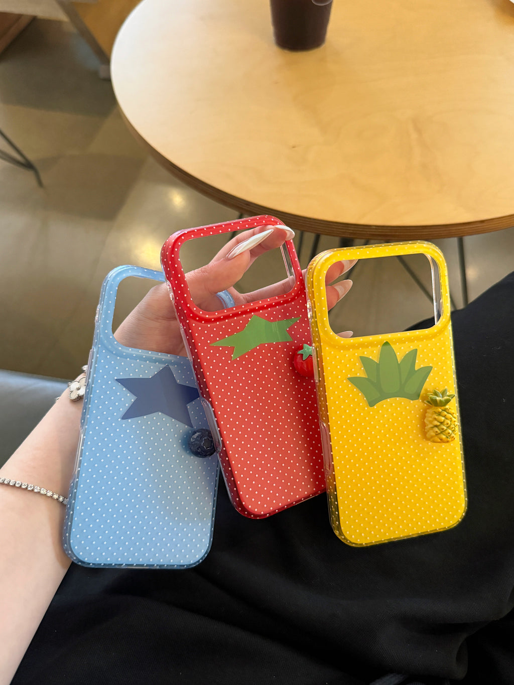 Polka Dot 3D  Fruit Phone Case-CC003IMD