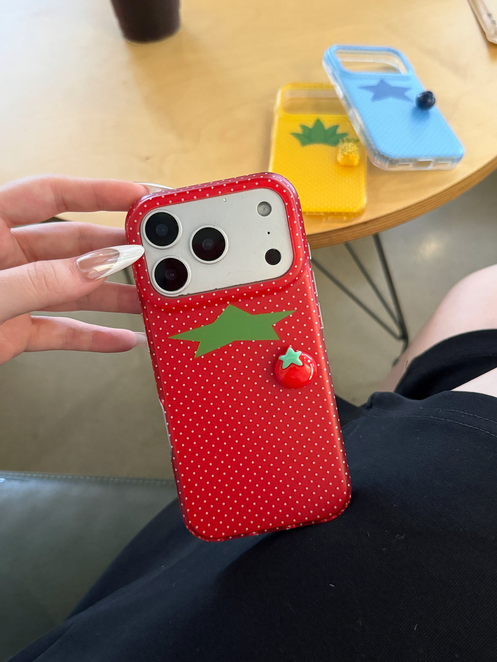 Polka Dot 3D  Fruit Phone Case-CC003IMD