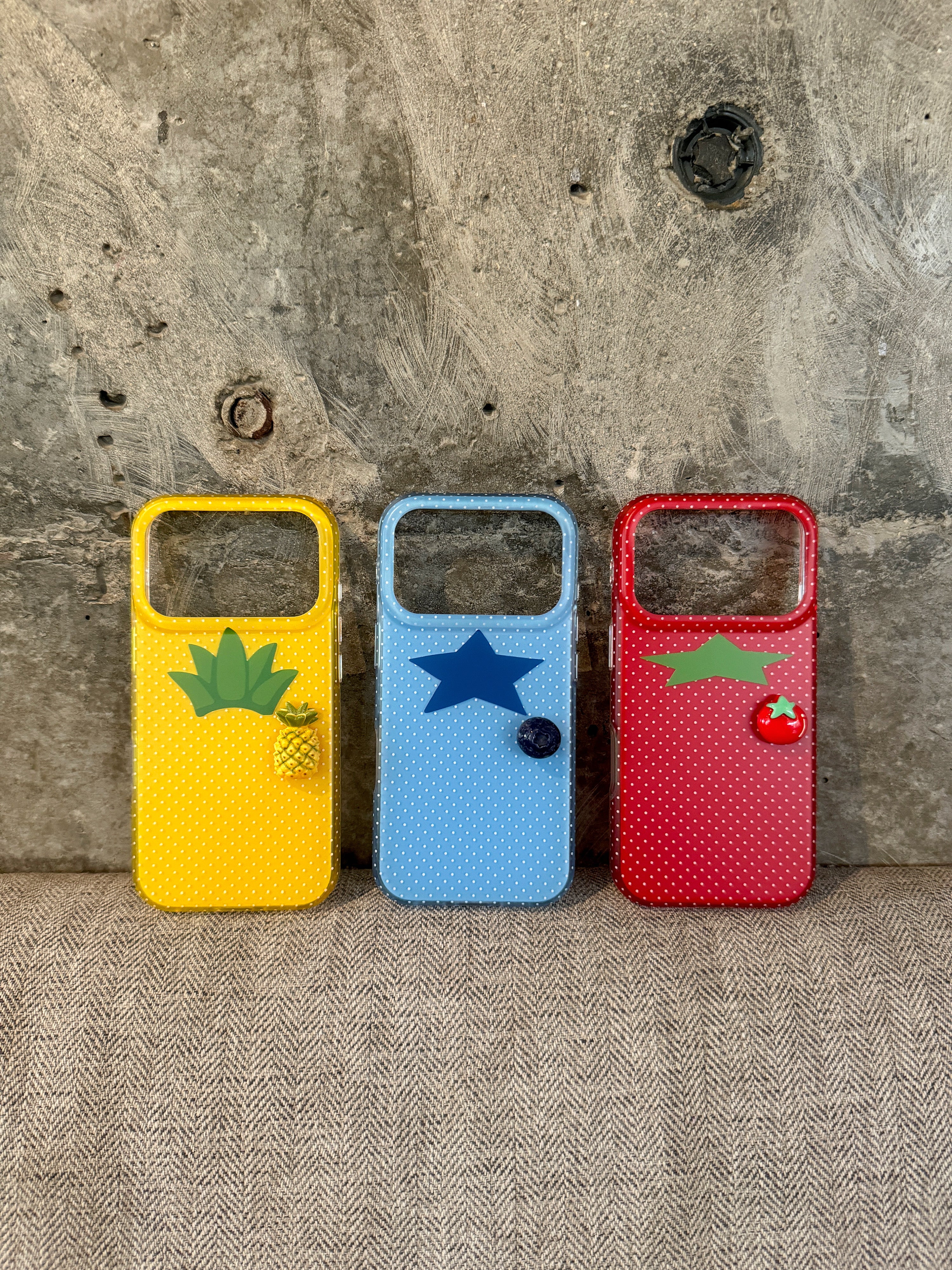 Polka Dot 3D  Fruit Phone Case-CC003IMD