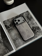 Ink White Leather Phone Case-NS044PU