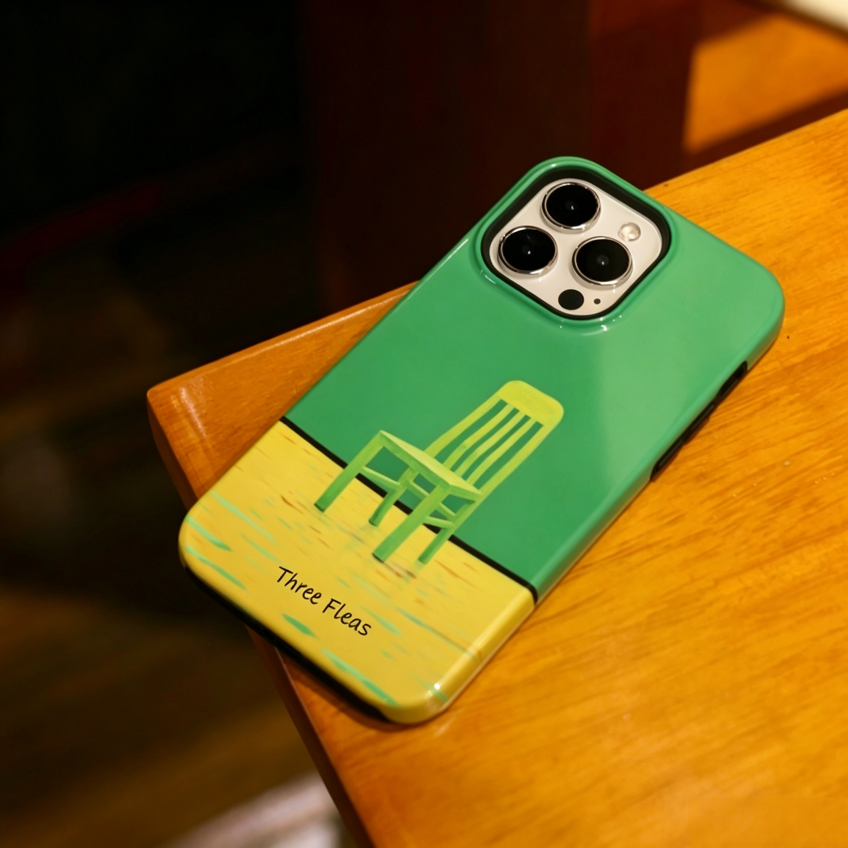 Artistic Green Chair Phone Case Double-layer Film Print