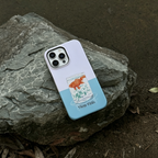 Artistic Goldfish in Glass Phone Case Double-layer Film Print