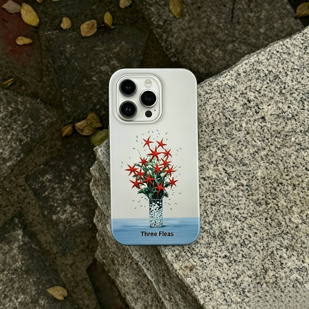 Artistic Coral Starfish Phone Case Double-layer Film Print