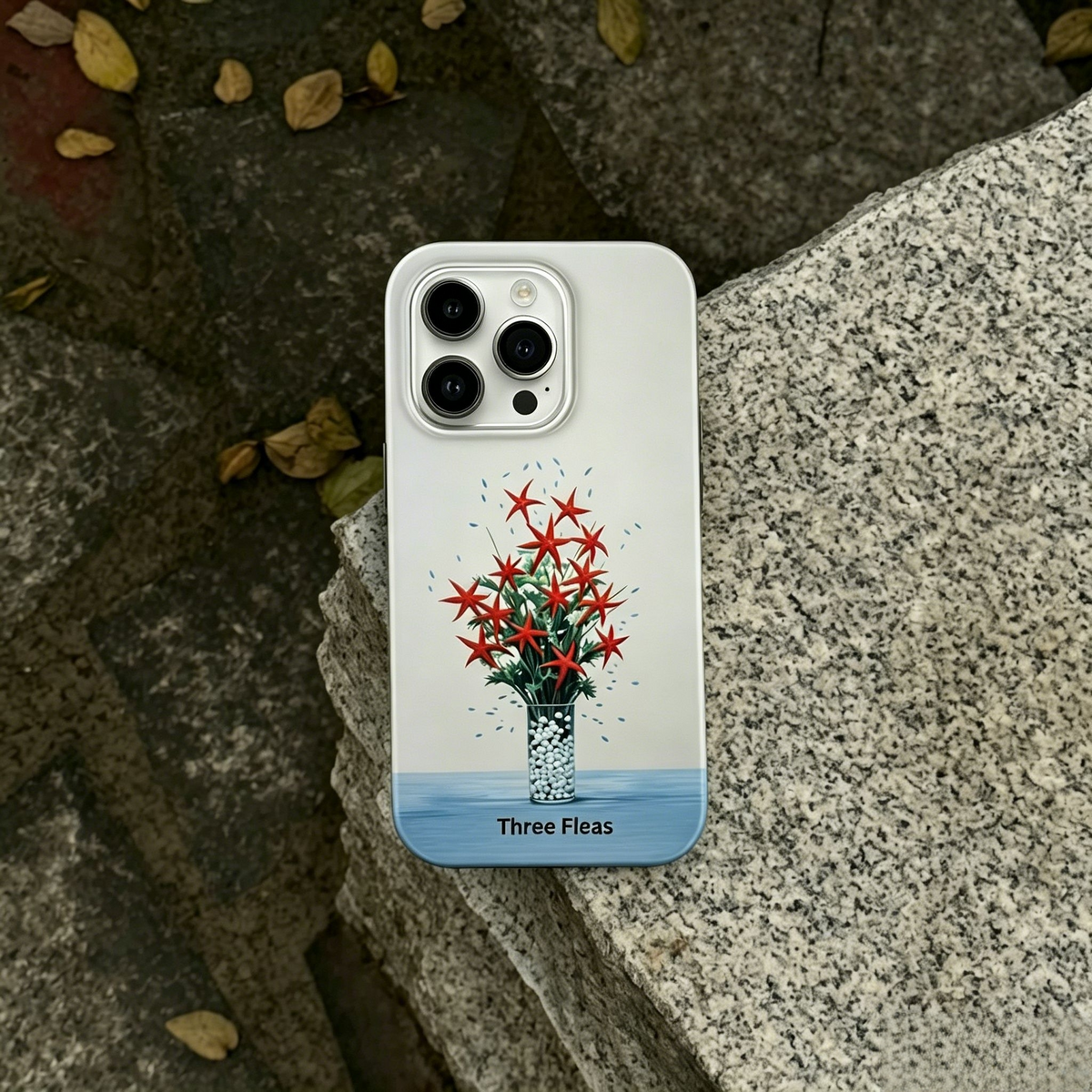 Artistic Coral Starfish Phone Case Double-layer Film Print