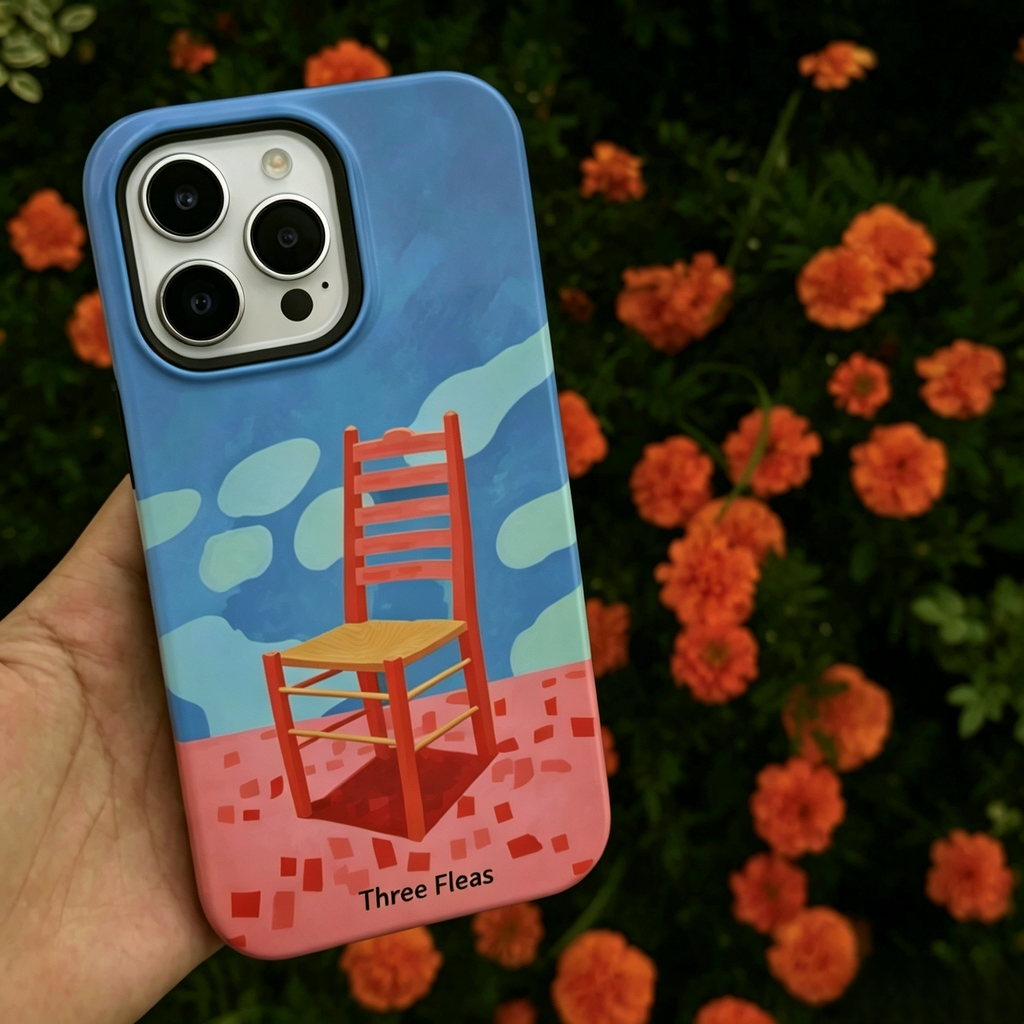 Van Gogh Inspired Artistic Chair Phone Case Double-layer Film Print