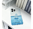 Artistic Poolside Chair Phone Case Double-layer Film Print