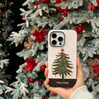 Artistic Christmas Tree Phone Case Double-layer Film Print