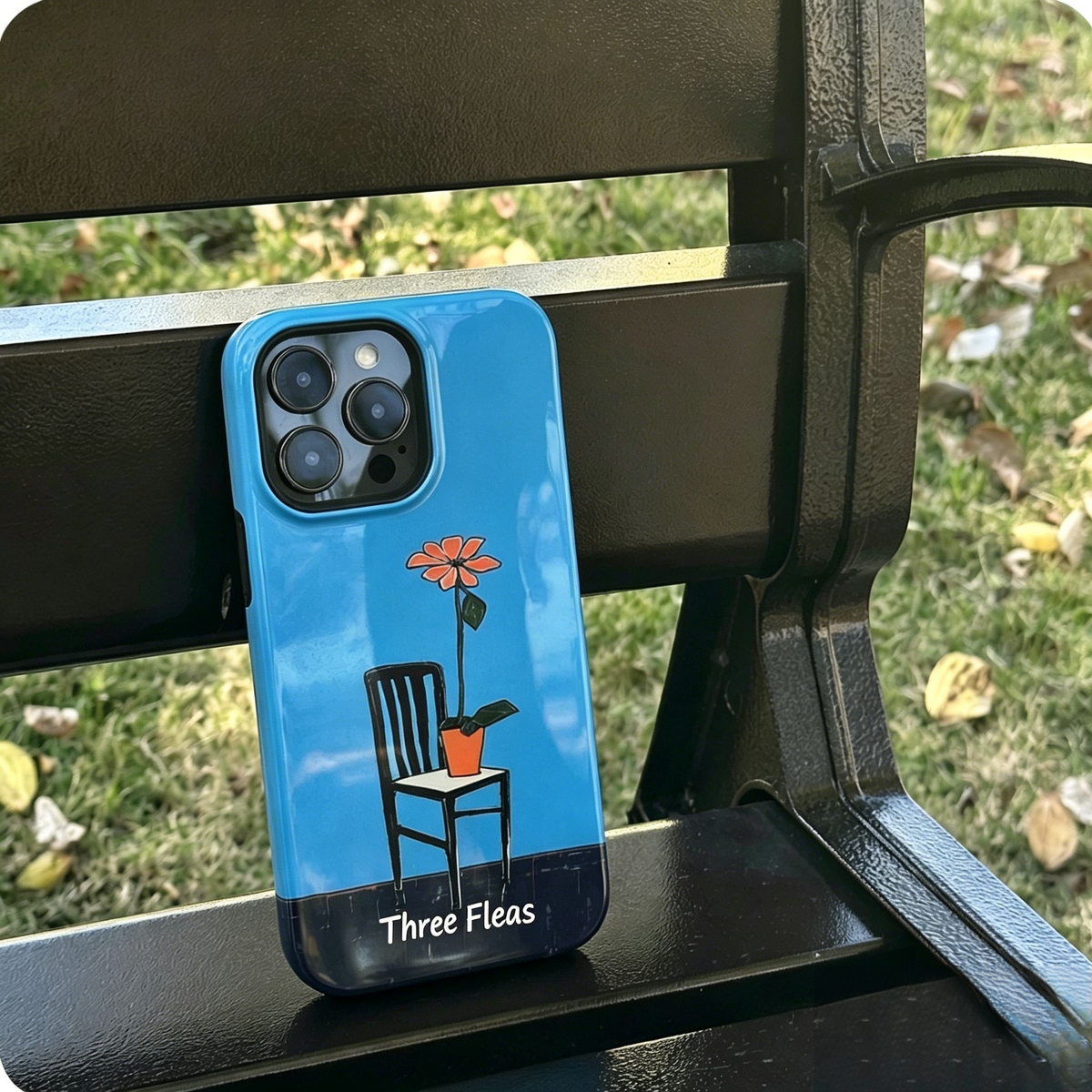 Artistic Chair with A Potted Flower Phone Case Double-layer Film Print