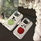 Minimalist Green Apple Phone Case Double-layer Film Print