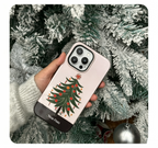 Artistic Christmas Tree Phone Case Double-layer Film Print