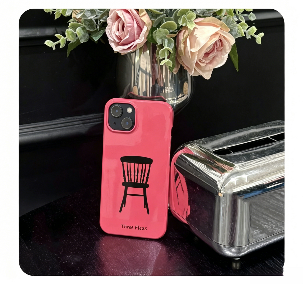 Minimalist Windsor Chair Phone Case Double-layer Film Print