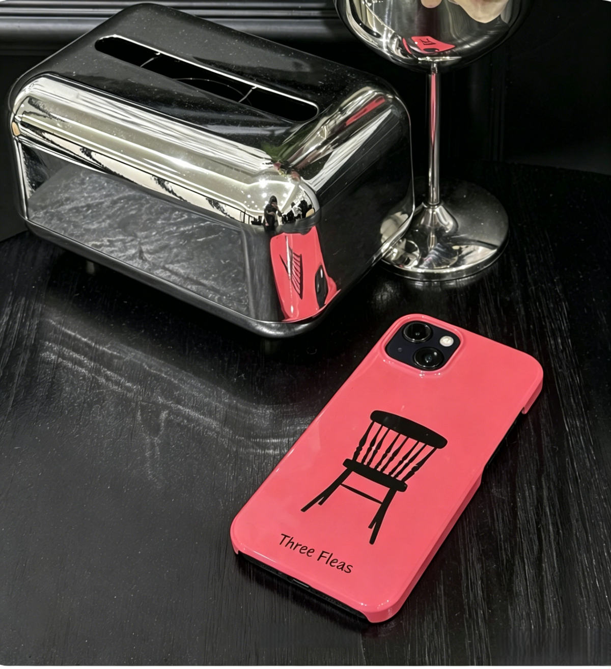 Minimalist Windsor Chair Phone Case Double-layer Film Print