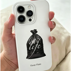 Abstract Modern Art "Life" Trash Bag Phone Case Double-layer Film Print