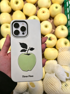 Minimalist Green Apple Phone Case Double-layer Film Print