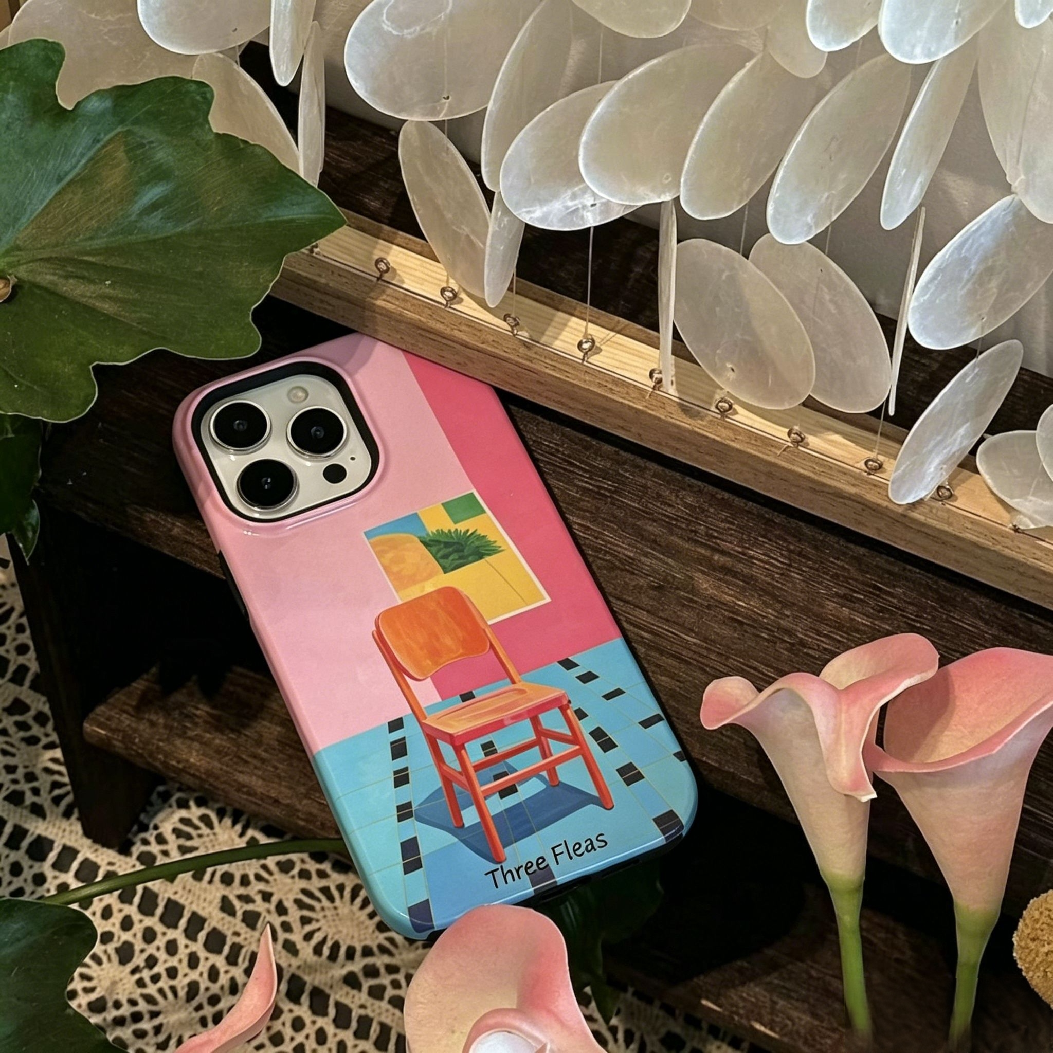 Artistic Gallery Chair Phone Case Double-layer Film Print