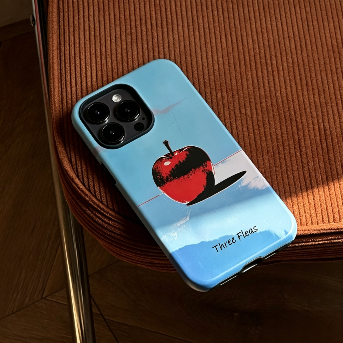Surrealist Red Apple with Sky Art Phone Case Double-layer Film Print