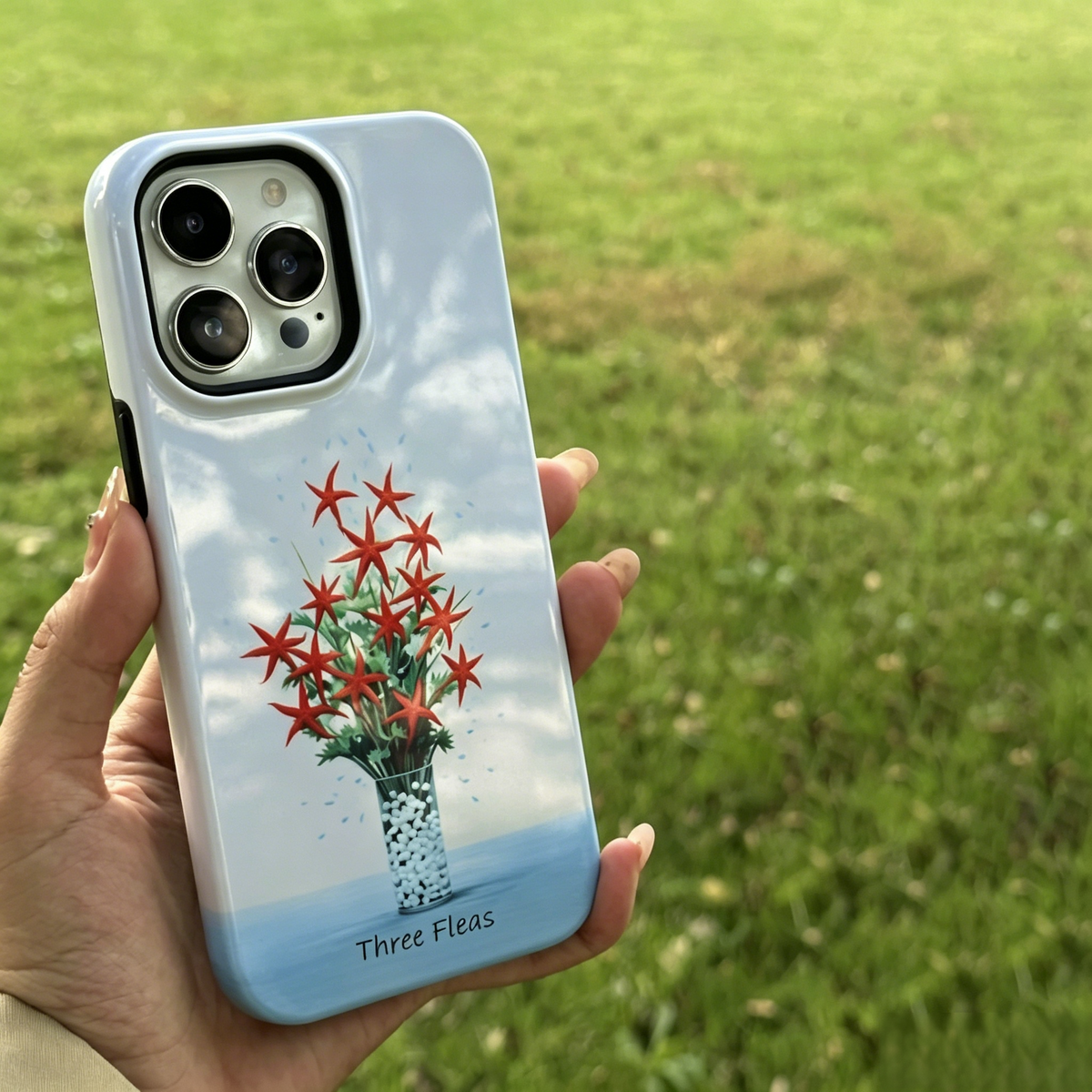 Artistic Coral Starfish Phone Case Double-layer Film Print