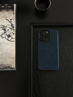 Midnight Blue Exotic Floral Pattern Phone Case | iPhone Case | Three Fleas