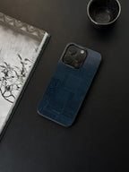 Midnight Blue Exotic Floral Pattern Phone Case | iPhone Case | Three Fleas
