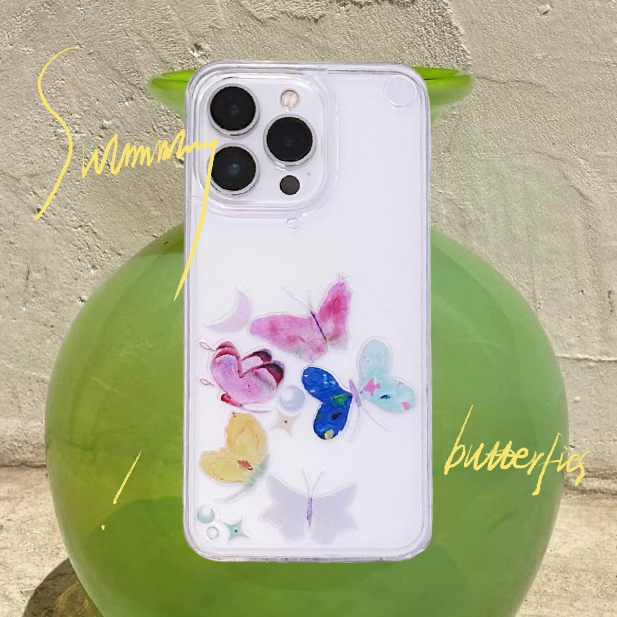 Fairytale Interactive Sliding Butterfly Phone Case-SATP