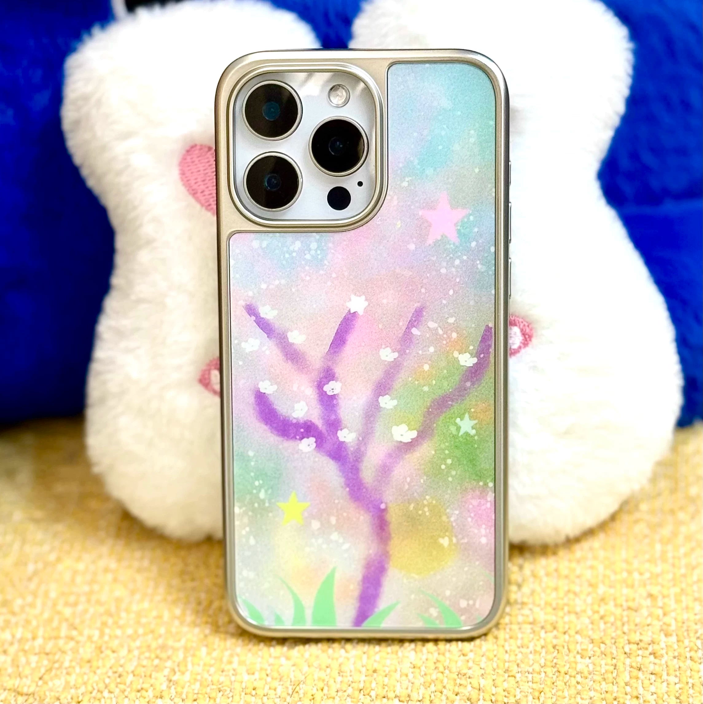 Fairytale Cherry Blossom Tree Silver-Plated Matte Phone Case-SATP